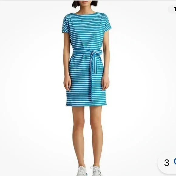 womens ralph lauren t shirt dress Logo Embroidered Cotton Jersey T-Shirt Dress (Women)